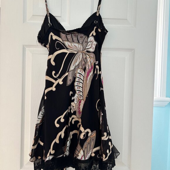 100% Silk butterfly cocktail dress - Picture 2 of 8